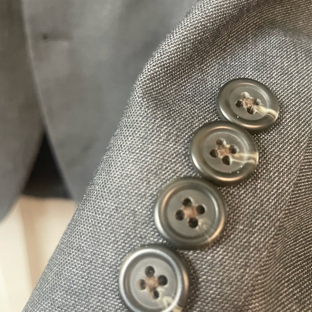 Chaps Gray Blazer with Red Lining - image 5